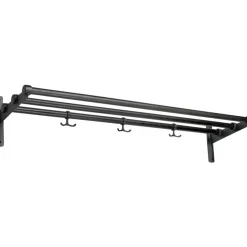 Nostalgi Hatthylla / Skohylla 100 cm, Svart / Björk