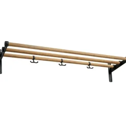 Nostalgi Hatthylla / Skohylla 100 cm, Svart / Björk