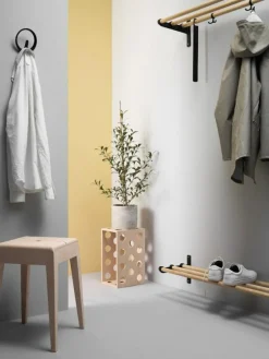 Nostalgi Påbyggnadsdel Till Hatthylla / Skohylla, Svart / Svart