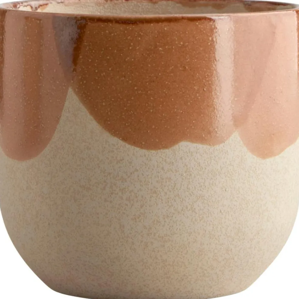 Nougat Kruka Orange / Gul / Cream, 23,5 cm