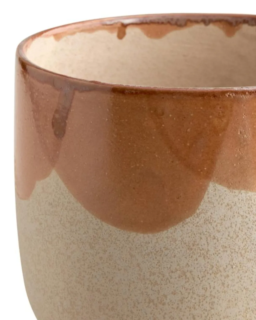 Nougat Kruka Orange / Gul / Cream, 23,5 cm