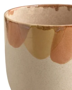 Nougat Kruka Orange / Gul / Cream, 23,5 cm