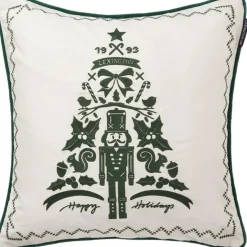 Nutcracker Organic Cotton Kuddfodral 50x50 cm, Snow White / Grön