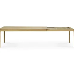 Oak Bok Matbord Utdragbar Ek, 160-240x90 cm