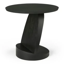 Ethnicraft Sängbord & Nattduksbord|Sängbord & Nattduksbord-Oblic Sidobord Teak, Svart