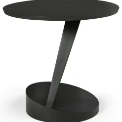 Ethnicraft Sängbord & Nattduksbord|Sängbord & Nattduksbord-Oblic Sidobord Teak, Svart