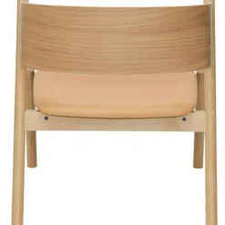 Hübsch Fåtöljer-Oblique Loungestol, Mörkbrun