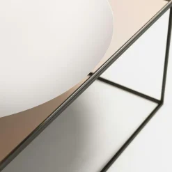 Decotique Soffbord-Observe Soffbord 89x89 cm, Rökfärgat Glas / Spegelglas