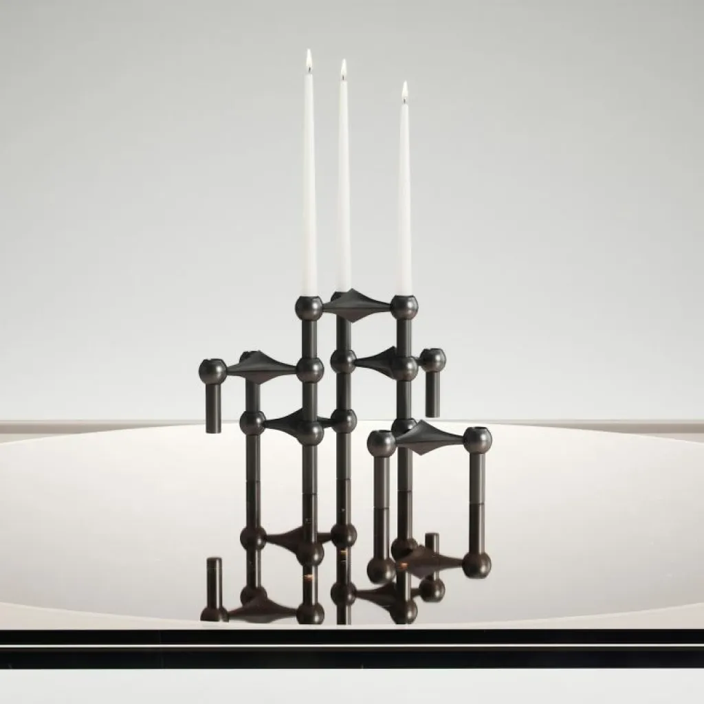 Decotique Soffbord-Observe Soffbord 89x89 cm, Rökfärgat Glas / Spegelglas