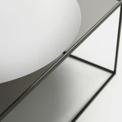 Decotique Soffbord-Observe Soffbord 89x89 cm, Rökfärgat Glas / Spegelglas