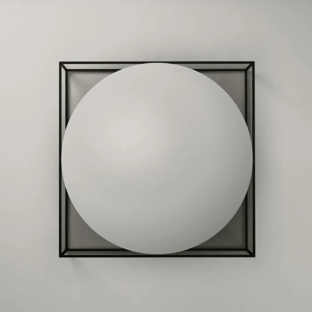 Decotique Soffbord-Observe Soffbord 89x89 cm, Rökfärgat Glas / Spegelglas