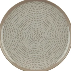 Oiva/Siirtolapuutarha Tallrik 25 cm, Terra / Vit