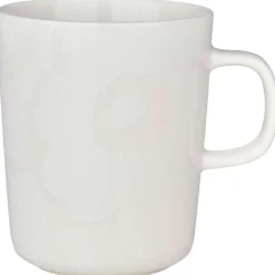 Marimekko Tekoppar|Kaffekoppar-Oiva/Unikko Mugg 25 cl, Vit