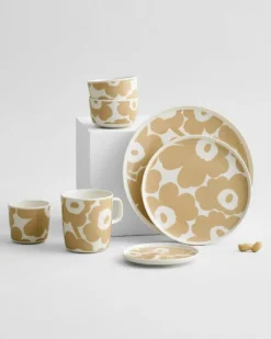 Oiva/Unikko Tallrik Ø20 cm, Vit