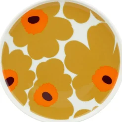 Oiva/Unikko Tallrik Ø20 cm, Vit