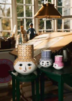 Bjørn Wiinblad Vaser-Olga Vas 35 cm, Sand