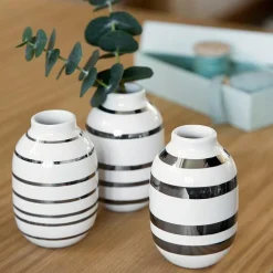 Omaggio Vas Miniatyr 3-pack, Silver