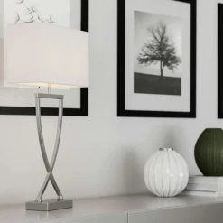 By Rydéns Bordslampor-Omega Bordslampa 69 cm, Mässing / Vit