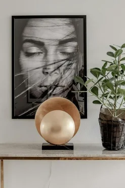 Globen Lighting Bordslampor-Orbit Bordslampa, Beige / Travertin