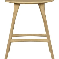 Ethnicraft Barstolar & Barpallar-Osso Barpall 65 cm, Svartbetsad Ek