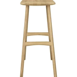 Ethnicraft Barstolar & Barpallar-Osso Barpall 65 cm, Svartbetsad Ek