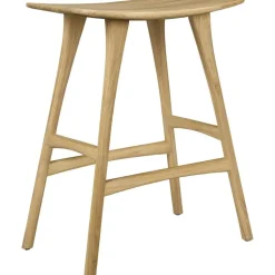 Ethnicraft Barstolar & Barpallar-Osso Barpall 65 cm, Svartbetsad Ek