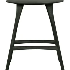 Ethnicraft Barstolar & Barpallar-Osso Barpall 65 cm, Svartbetsad Ek