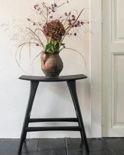 Ethnicraft Barstolar & Barpallar-Osso Barpall 65 cm, Svartbetsad Ek