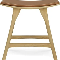 Osso Pall, Teak / Svart Läder