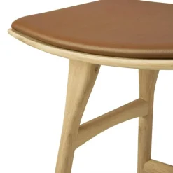 Osso Pall, Teak / Svart Läder