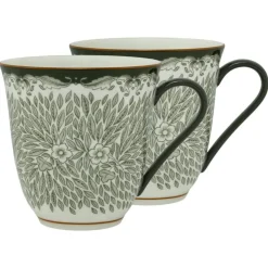 Ostindia Floris Mugg 30 cl 2-pack, Grön