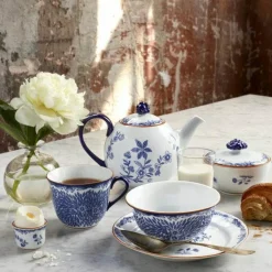 Rörstrand Kaffekoppar-Ostindia Floris Mugg 40 cl, Blå