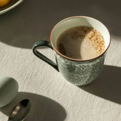 Ostindia Floris Mugg & Tallrik, Grön