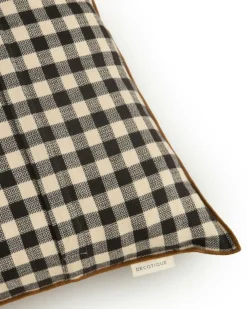 Decotique Prydnadskuddar & Fodral-Outline Check Kudde 50x50 cm, Svart