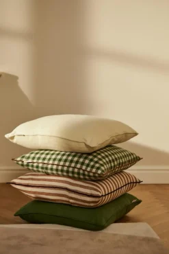 Decotique Prydnadskuddar & Fodral-Outline Check Kudde 50x50 cm, Svart