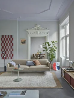 Muuto 3-Sitssoffor-Outline Soffa 3-Sits, Svart Aluminium / Remix 163