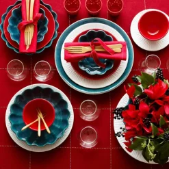 Oyster Skål 31 cm, Blå