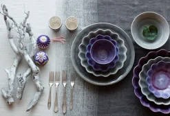 Oyster Skål 31 cm, Blå