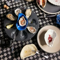 ByON Boxar & Askar|Sockerskålar-Oyster Skål 8x13 cm, Vit