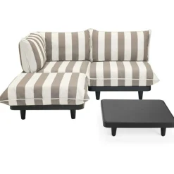 Paletti Soffa Medium Med Soffbord, Stripe Cacao (Right)