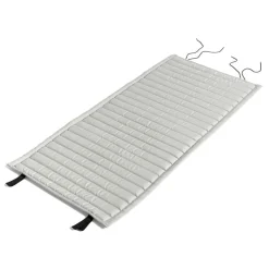 HAY Dynor För Utemöbler-Palissade Dyna Quiltad Loungestol Låg, Sky Grey