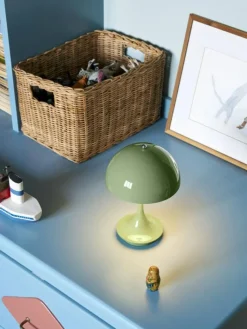 Louis Poulsen Portabla Lampor|Portabla Lampor-Panthella 160 Bordslampa Portabel V3, Opalvit