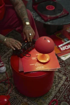 Louis Poulsen Portabla Lampor|Portabla Lampor-Panthella 160 Bordslampa Portabel V3, Opalvit