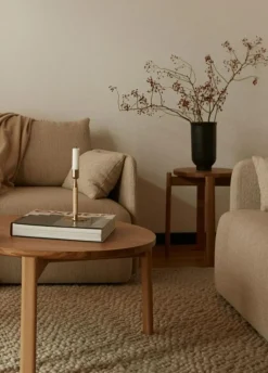 Audo Copenhagen Soffbord-Passage Soffbord Naturlig Ek, Ø50 cm