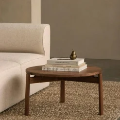 Passage Soffbord Valnöt, Ø90 cm