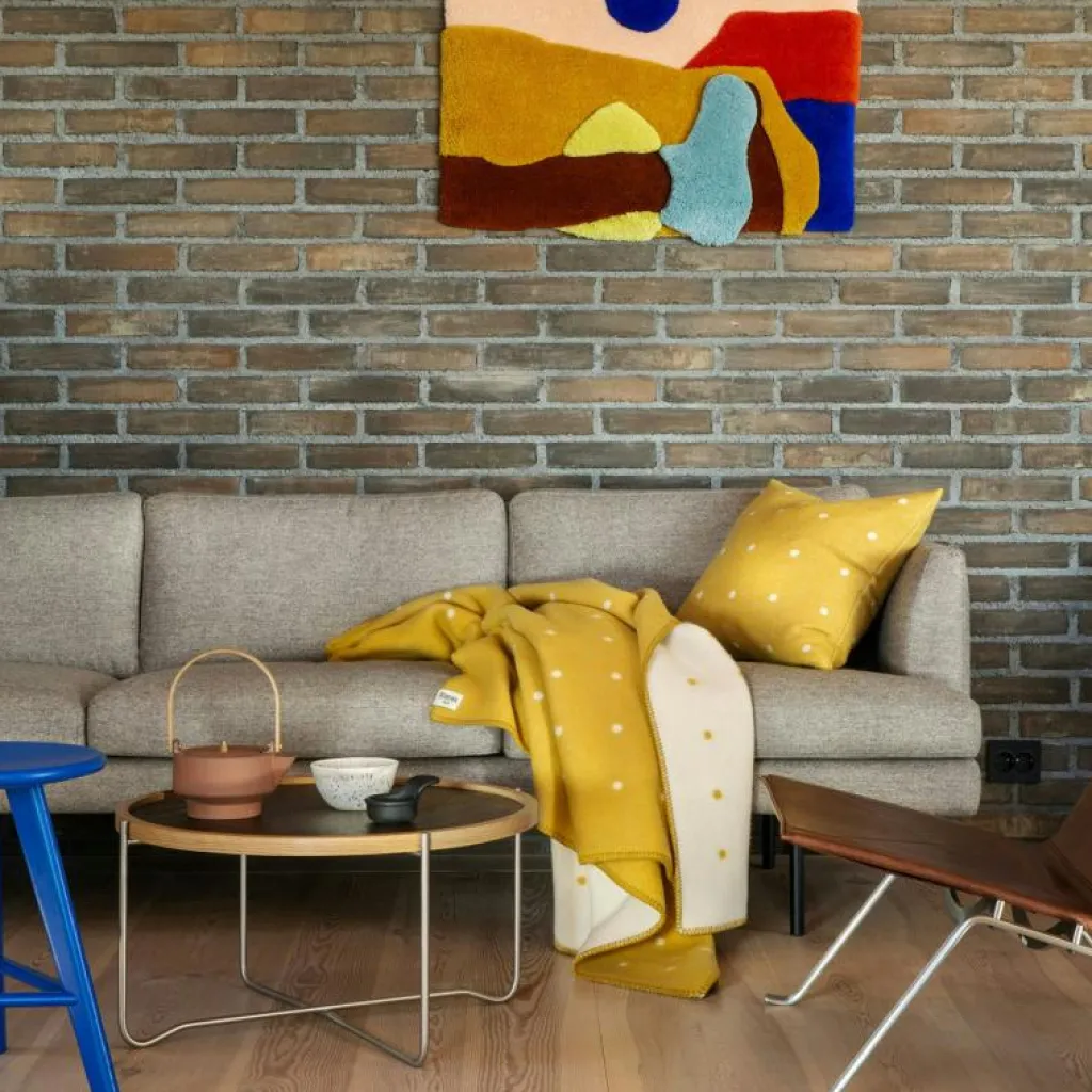 Røros Tweed Plädar & Filtar-Pastille Pläd 135x200 cm, Sun Yellow