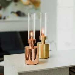 Patina Oljelampa Mini, Mässing