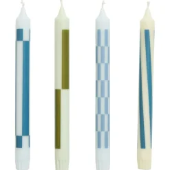 HAY Ljus-Pattern Ljus 4-pack, Blå / Grön