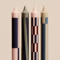 HAY Ljus-Pattern Ljus 4-pack, Blå / Grön