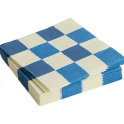 HAY Servetter & Tillbehör-Pattern Servetter 16x16 cm, Blå / Off-white